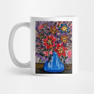 Beautiful and colorful abstract flowers Mug